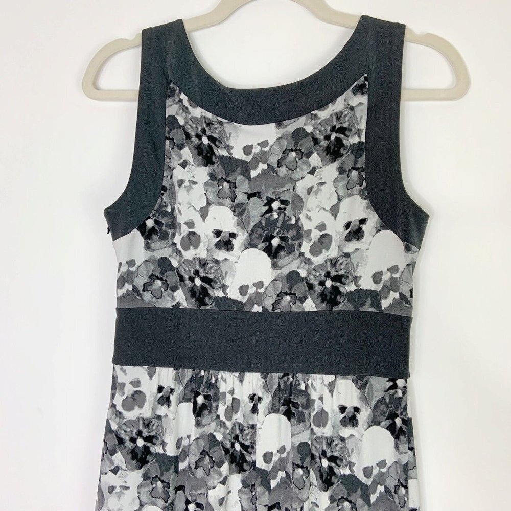 NEW Loft Gray Floral Y2K Dress Women’s Size XS - Picture 8 of 8
